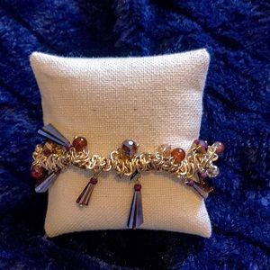 Gold Stretch bracelet with beads